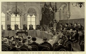 Nihilismus in Russland, Prozess der sechs Personen, die an der Ermordung des verstorbenen Zaren beteiligt waren