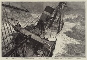 Die kanadische SS Sardinian überquert den Atlantik in den jüngsten Stürmen von Joseph Nash