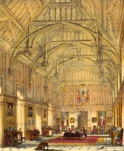 Die große Halle, Biddington, Surrey, 1600, aus 
