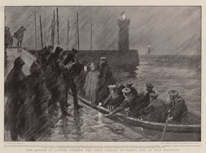 Die Rückkehr von Kapitän Dreyfus, die erste Landung auf französischem Boden in Port Haliguen von Joseph Nash