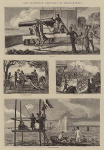 Die Freiwillige Artillerie in Shoeburyness von Joseph Nash