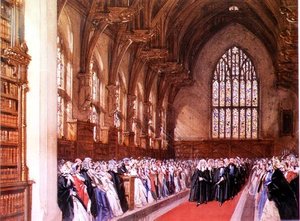 Blick auf die Westminster Hall (Innenansicht) von Joseph Nash