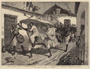 Mit der Botschaft von Admiral Sir W. Hewett an König John von Abessinien, eine abessinische Hochzeit in Adowa