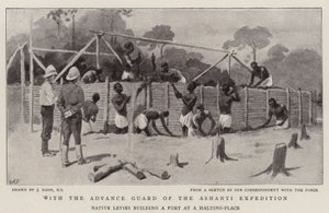 Mit der Vorhut der Ashanti-Expedition von Joseph Nash