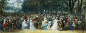 Camille Desmoulins im Palais Royale von Joseph Navlet