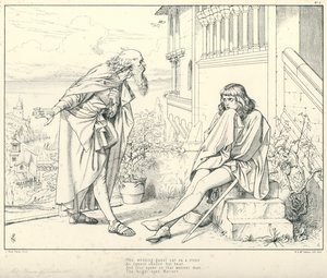Illustration für Coleridges Rime of The Ancient Mariner von Joseph Noel (after) Paton