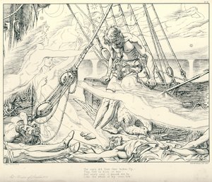 Illustration für Coleridges Rime of The Ancient Mariner von Joseph Noel (after) Paton
