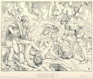 Illustration für Coleridges Rime of The Ancient Mariner von Joseph Noel (after) Paton