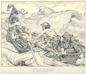 Illustration für Coleridges Rime of The Ancient Mariner von Joseph Noel (after) Paton