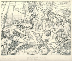 Illustration zu Coleridges Rime of The Ancient Mariner von Joseph Noel (after) Paton