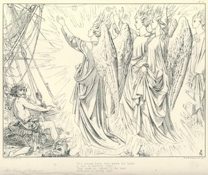 Illustration zu Coleridges Rime of The Ancient Mariner von Joseph Noel (after) Paton