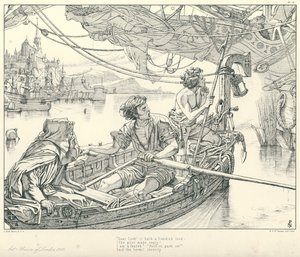 Illustration zu Coleridges Rime of The Ancient Mariner von Joseph Noel (after) Paton