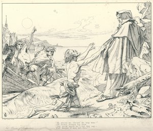 Illustration zu Coleridges Rime of The Ancient Mariner von Joseph Noel (after) Paton