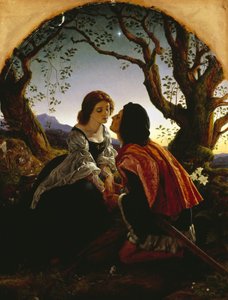 Hesperus, der Abendstern, heilig für Liebende von Joseph Noel Paton