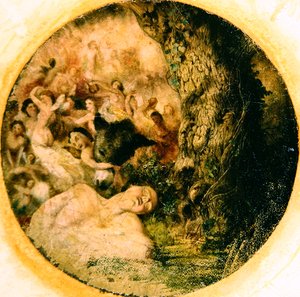 Puck entfernt den Eselkopf von Bottom, Studie für 