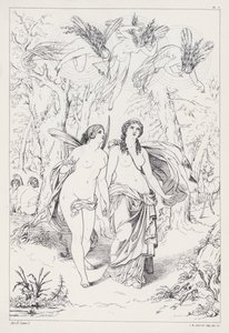 Prometheus Unbound, Akt II, Szene 1 von Joseph Noel after Paton