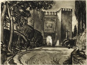 Ein Tor von Segovia von Joseph Pennell