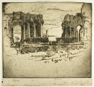 Ätna von Taormina von Joseph Pennell