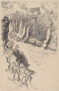Amerikanisches Tivoli von Joseph Pennell