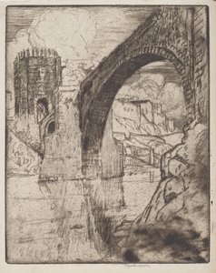Bogen der Brücke von Alcantara von Joseph Pennell