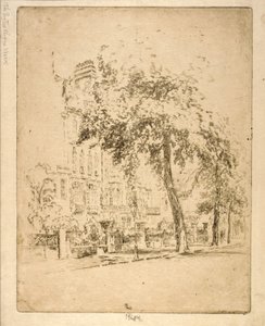 Großer Baum - Cheyne Walk von Joseph Pennell