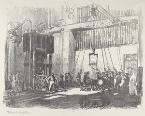 Die große Granate abfüllen von Joseph Pennell