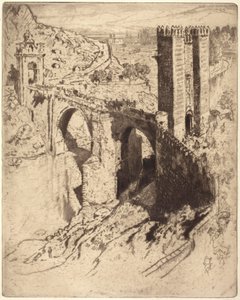 Brücke von Alcantara von Joseph Pennell