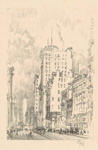 Broadway, oberhalb der Dreiundzwanzigsten Straße von Joseph Pennell