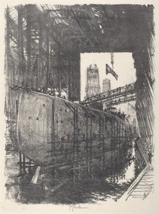 Das Schlachtschiff bauen von Joseph Pennell