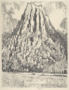 Strebepfeiler, Yosemite von Joseph Pennell