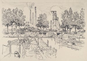 Kohleminen, Monceau, Frankreich von Joseph Pennell