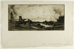 Kohlekais, Staten Island, Nr. II von Joseph Pennell