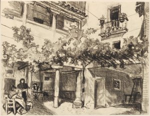 Wundervolle Bilder des häuslichen Lebens, Alcalá von Joseph Pennell