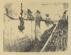 Abendessen, Gatun-Schleuse, 1912