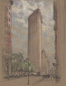 Zeichnung des Flatiron-Gebäudes von Pennell, ca. 1904 von Joseph Pennell