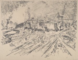 Früher Morgen, Miraflores, 1912 von Joseph Pennell