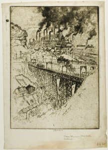 Edgar Thompson Werke, Bessemer von Joseph Pennell