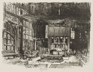 Englische Kriegsarbeit: Die Akolythen bereiten den Altar des Kriegsgottes vor