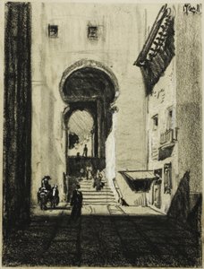 Eingang zu Zocodover, Toledo von Joseph Pennell