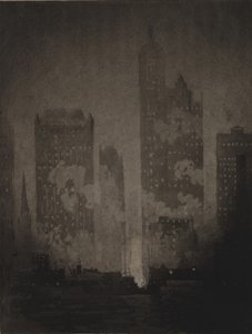Von der Cortlandt Street Fähre von Joseph Pennell
