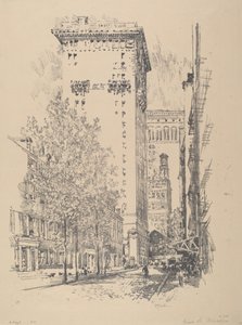 Girard Straße von Joseph Pennell