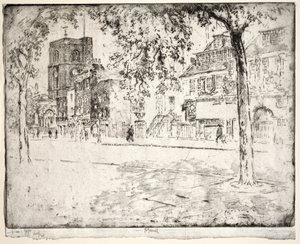 Haus, in dem Whistler starb von Joseph Pennell