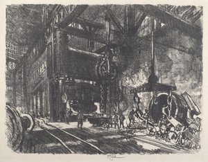 Im Land von Brobdingnag, die Panzerplatten-Biegepresse, 1917