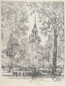 Unabhängigkeitsplatz und das Staatshaus von Joseph Pennell