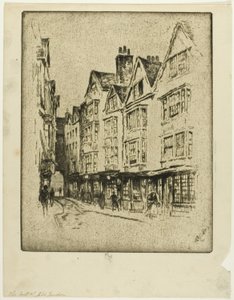 Das letzte alte London, Cloth Fair von Joseph Pennell