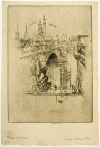 London Bridge Treppen von Joseph Pennell