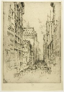 Unterer Broadway von Joseph Pennell