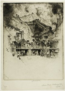 Hauptstraße, Mahanoy City von Joseph Pennell