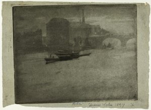 Nebel auf der Themse von Joseph Pennell