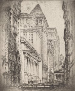 New Yorker Börse von Joseph Pennell